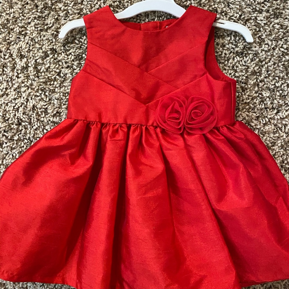 Red baby girl dress